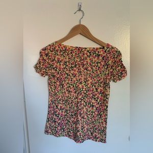 Lilly Pulitzer Lana Top in Starfruit Yellow Valley Girl NWOT in Size S